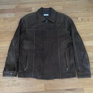 Barney's New York Men's M Brown Authentic Leather Jacket